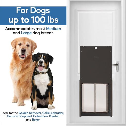 Plexidor Performance Pet Door Sliding Track - Easy to Install Sliding Door Track with Flip Lock in Saudi Arabia
