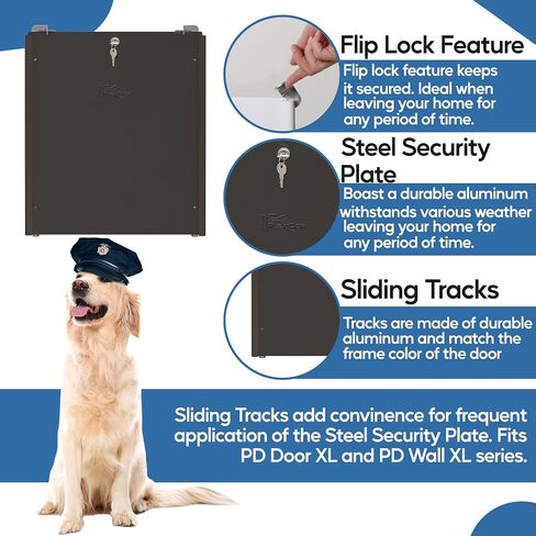 Plexidor Performance Pet Door Sliding Track - Easy to Install Sliding Door Track with Flip Lock in Saudi Arabia