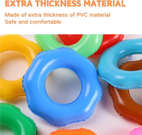 5 Pcs Pool Float for Ferret - Inflatable Swimming Rings Bath Collar Tubes Small Animal Photo Shoot Toys Summer Beach Party Water Fun Swim Rings for Ferrets Small Pets in Saudi Arabia