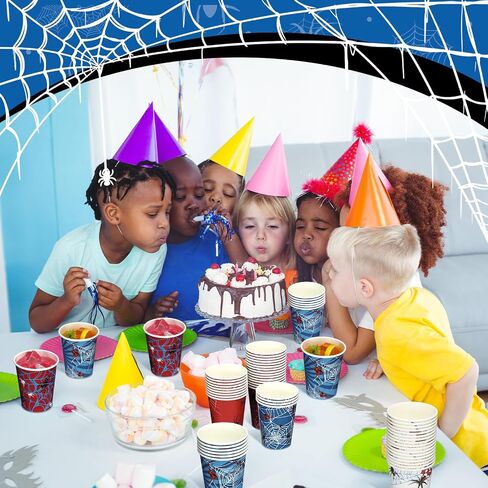 100 Pcs 9 oz Spider Disposable Paper Cups Spider Party Supplies Bulk Party Disposable Coffee Cups for Tea Beverage Hot Cold Drinking Holiday Picnic Cocktail Wedding Home Offices in Kuwait