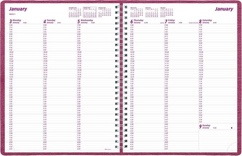 Brownline® 2025 Essential Weekly Planner, Appointment Book, 12 Months, January to December, Twin-Wire Binding, 11" x 8.5", Red (CB950.RED-25) in Kuwait