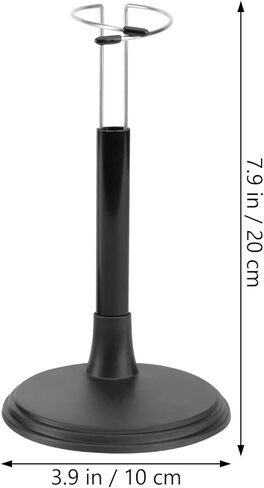 IMIKEYA Bear Doll Storage Shelves (2pcs), Plastic Toy Figures Stand for 16 Inch Dolls, Puppet, Woody, OMG Dolls, Stuffed Toys, Black in Kuwait