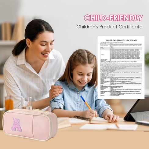 Janhavi Preppy Pencil Case for Schools ، Airct Bink Penicl Case لحقيبة التمريض ، حقيبة حقيبة قلم رصاص لطيف للمكتب ، هدايا عيد الميلاد لـ 6 7 8 9 10 11 12 13 سنة. in Kuwait