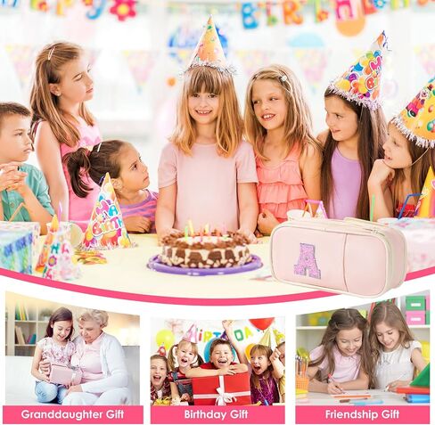 Janhavi Preppy Pencil Case for Schools ، Airct Bink Penicl Case لحقيبة التمريض ، حقيبة حقيبة قلم رصاص لطيف للمكتب ، هدايا عيد الميلاد لـ 6 7 8 9 10 11 12 13 سنة. in Kuwait