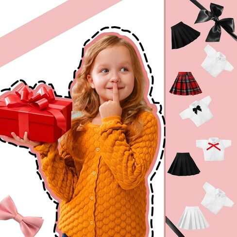 Bencailor 8 Pieces Summer Doll Clothes for 11.8 Inch Doll Accessories Shirt Skirts Dress Outfit Clothing for Birthday Gift(Classic) in Kuwait