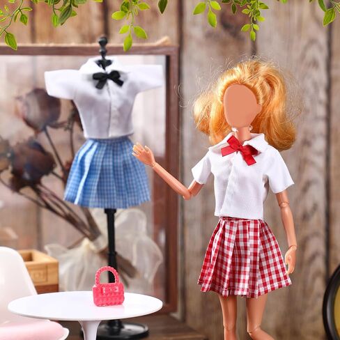 Bencailor 8 Pieces Summer Doll Clothes for 11.8 Inch Doll Accessories Shirt Skirts Dress Outfit Clothing for Birthday Gift(Classic) in Kuwait