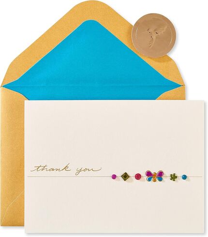 Papyrus Blank Thank You Card (Flourishing Gems) in Saudi Arabia