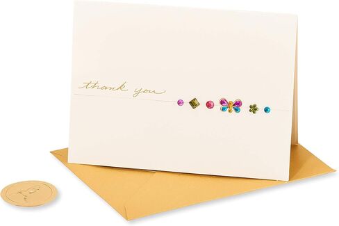 Papyrus Blank Thank You Card (Flourishing Gems) in Saudi Arabia