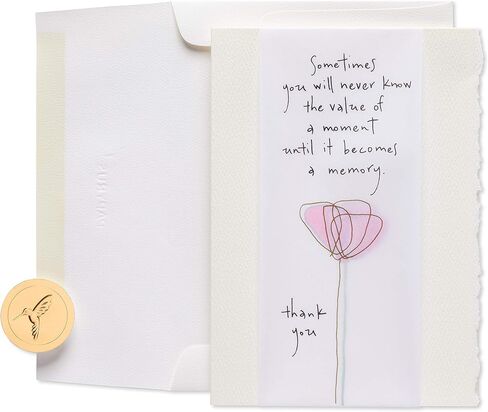 Papyrus Blank Thank You Card (Flourishing Gems) in Saudi Arabia