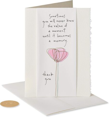 Papyrus Blank Thank You Card (Flourishing Gems) in Saudi Arabia