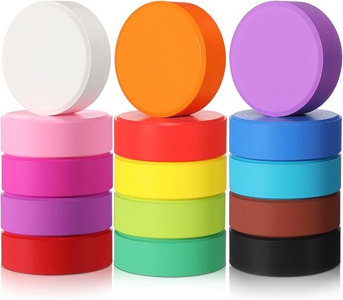 Nuanchu 15 Pcs Tempera Paint Cakes 15 Colors Tempera Paint Washable Art Supplies for Painting Drawing Crafts Activities in Kuwait