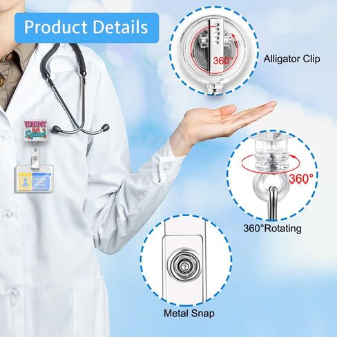AGMDESIGN I'm Cool But I Cry a Lot Funny Badge Reel, Glitter Badge Reel Retractable Alligator Clip, Self Love Badge Scroll Gift for Doctors Nurses Nursing Students RN Psychotherapists in Saudi Arabia