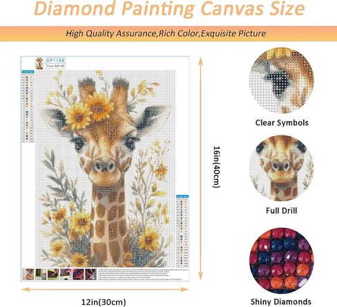 Auremi Diamond Art Painting Kits for Adults, 5D Flower Diamond Painting Kits for Adults Beginners DIY Full Drill Hummingbird Diamond Dots Crystal Craft Kits for Home Wall Decor Gifts 11.8x15.7 inch in Kuwait