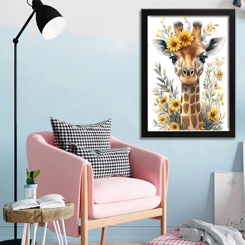 Auremi Diamond Art Painting Kits for Adults, 5D Flower Diamond Painting Kits for Adults Beginners DIY Full Drill Hummingbird Diamond Dots Crystal Craft Kits for Home Wall Decor Gifts 11.8x15.7 inch in Kuwait