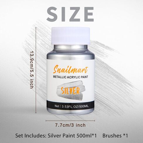240ml Acrylic Paint Metallic Gold with 1 Brushes,Gold Leaf Paint for Art Painting, Hand-crafts, Non-Toxic, Non-Fading Gold Paint Ideal for Canvas, Wood, Fabric, Ceramic, Stone Craft Supplies（3 Pack） in Kuwait