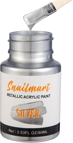 240ml Acrylic Paint Metallic Gold with 1 Brushes,Gold Leaf Paint for Art Painting, Hand-crafts, Non-Toxic, Non-Fading Gold Paint Ideal for Canvas, Wood, Fabric, Ceramic, Stone Craft Supplies（3 Pack） in Kuwait