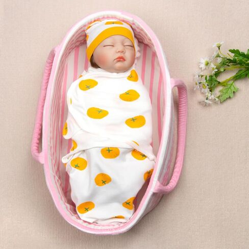 Reborn Baby Doll Swaddle Blanket for 17-22 Inch Reborn Baby Doll Clothes Tyrannosaurus Rex Blanket Soft Cotton Baby Doll Clothing in Kuwait
