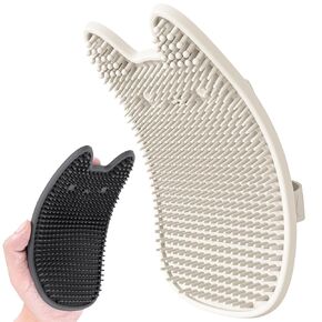 Li & Zhao Dog Bath Brush - 2 PCS Dog Grooming Dog Scrubber for Bath Dog Shampoo Brush Combber Pet Bath Combs for Pet Down ،