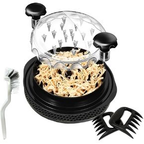 تويست أداة Chicken Shedder كبيرة - آلة تمزيق الدجاج واللحوم اليدوي ، تمزيق صدر الدجاج ، تمزيق طاحونة الدجاج ، تمزيقها للدجاج ولحم البقر وأداة الدجاج المبشور الأسود