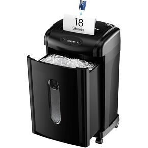 Compact Personal Shredder for Home – High Privacy with Overheat Protection – Fast Shredding for 6 Sheets – Small Shredder with Basket for Secure Document Disposal