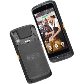 Svantto Android Bar Code Scanner ، 4+64GB Flash ، 1D/2D/QR Zebra Scanner ، على الشاشة كاملة 5 "جهاز كمبيوتر محمول Android 11 ، Bluetooth 5.0 ، WiFi ، 2g/3g/4g ، NFC ، بيانات الباركود المخزون - 1 pcs