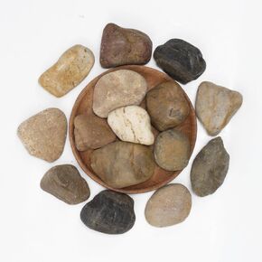 Decorative Small Pebbles 0.5-1 Inch, 5lbs - Ideal for Plant Covers, Aquarium Gravel, Vase Fillers, Candle Trays, and Creative Indoor Home Decor Projects with a Natural Polished Finish