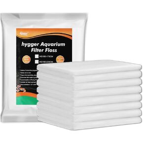 Hygger Aquarium Filter Media PAD Micro Micro Fine Multi Phayer Fish Tank Filter Fluser Floss Water Filishing Filter PAD SUMP CANISTER CANISTER ROLL إلى حجم 12 "× 86"