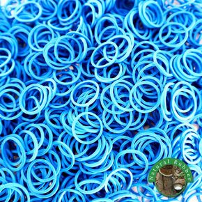 3000 PCS نطاقات مطاطية ، إكسسوارات الشعر المرنة الناعمة - تجفب MINI العلاقات ، دائمة بدون ضرر (أزرق - 12 حزمة من 250 قطعة)