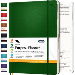Roterunner Hardcover Purpose Planner Notebook B5 7.5 x 9.8 Undated Daily Planner 2024-2025 Daily Weekly and Monthly Productivity Planner Life Planner ADHD Planner for Adults Self Care Journal in Saudi Arabia