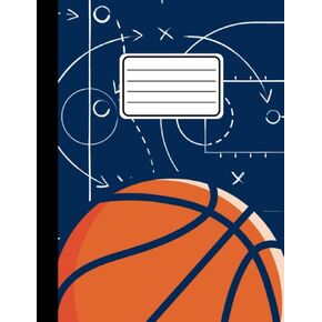 Composition Notebook Wide Ruled Basketball Blueboard Aesthetic Design For Kids And Boys. Cute Sports Book For Party Favors, School Writing Journals ... 110 pages (55 sheets) 9-3/4 x 7-1/2 inches