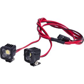 1/10 RC Lights, 2 Pcs SCX10 III Led Lights Headlight, for 1/8 1/10 RC Crawler Car Axial SCX10 III CJ7 Wraith Capra VS4-10 Simulation DIY Parts