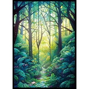 MTG Card Sleeves - Ultra Clear Front & Matte Finish Back, 100 Count Standard Size Matte Art Sleeve for Magic The Gathering (Swamp)