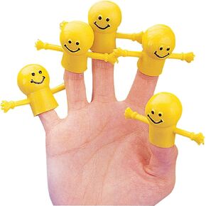 Fun Express - Smile Face Finger Puppets (6dz) - Toys - Character Toys - Finger Puppets - 72 Pieces