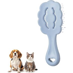 سحابة شكل فرشاة صغيرة للكلاب - فرشاة دبوس ناعمة للاشتعال اللطيفة ومشط شعر جرو للتدليك للمالطين ، شيه زوس ، يوركز ، والجرو ، الوردي in Kuwait
