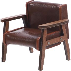 Dollhouse Sofa Armshair Modeldered Model Toy 1 12 Scale Miniature Room Furniture Chair Furniture Furniture Dollhouse Vintage Armchairs Mini Leather Sofa Cairs