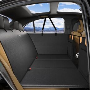 2025 Upgraded Dog Car Seat Cover for Back Seat with Hard Bottom Car Seat Cover for Dogs, Waterproof Pet Seat Protector, Non-Slip Scratch-Resistant Surface, Supports 400lbs, Easy to Clean and Install
