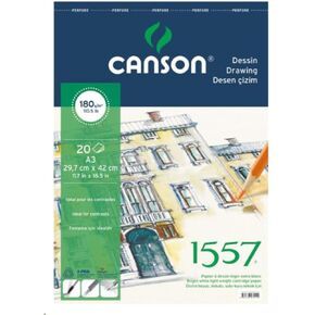 Canson 1557 Painting and Drawing Block 180GR A4 20YP Spiral Top Book