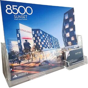 Clear-AD-AD-ADALIL Landscape الكتيب الأفقي عرض 8.5 "× 11" مع حامل بطاقة العمل LHF-P240 (حزمة واحدة)