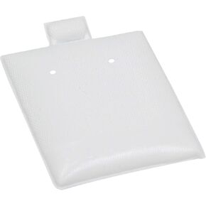 المجوهرات الزائفة ذات القرط الأبيض بنفوس [1.5 "× 1-3/4"] (حزمة من 100)
