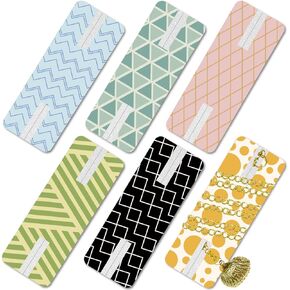 CREATCABIN 6 Packs Necklace Organizer Necklace Display Cards Tangle-Free Jewelry Organizer Butterfly Printed Jewelry Storage with Foam Bag Portable Reusable for Necklace Bracelet 2.52x0.94 Inch