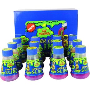 The Original Slime - Pack of 12 Slims و Deholographic Prevision لحفلات أعياد الميلاد ، وأكياس النهب ، وسلال عيد الفصح ، والهالوين ، وتخزين ، للأطفال ، والأولاد والبنات الذين تتراوح أعمارهم بين 5+