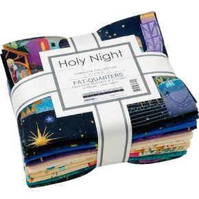 Lynn Horbin Holy Night 16 Fat Quarters Robert Kaufman Fabrics FQ-2146-16