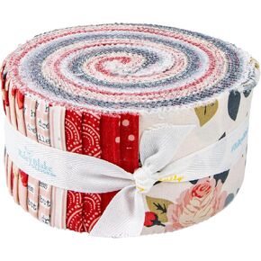 Dani Mogstad Vintage Charm Rolie Polie 40 2.5 بوصة شرائح Jelly Roll Riley Blake Designs RP-15270-40
