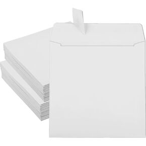 GISGFIM 70 PCS 6 × 6 بوصة مربعة مربعة مع ختم ذاتي الجزء الأكبر 70 رطلاً أبيض ميدان ميدان مغلف بطاقة التذاكر يانصيب لبطاقات الزفاف لدعوة بطاقات عيد ميلاد الصور الدعوة