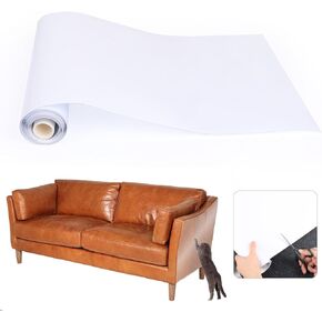 واقي الأثاث Conli Anti Cat Scratch Furniture ، 196.8x11.8 بوصة لفة كبيرة ، شريط لاصق جانبي ثخن ، لا توجد بقايا ، مناسبة لحماة زاوية الأريكة ، الأبواب ، زوايا الخزانة ، حافة السرير