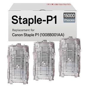 3-Pack P1 Staple Cartridge Compatible for Canon Staple P1 1008B001 1008B001AA Stacker Staples Cartridges Refills (3 Cartridges, 5,000 Staples Each)
