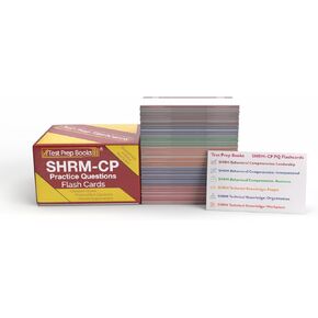 SHRM CP Practice QUESTION CARDS: SHRM CP Exam Prep 2025-2026 مع أسئلة اختبار الممارسة لإصدار شهادة SHRM [بطاقات الألوان الكاملة]