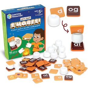 موارد التعلم دعونا نتهجى S'mores - ألعاب Montessori ، أنشطة تعلم رياض الأطفال ، بطاقات فلاش الوعي الصوتي ، أدوات عسر القراءة للأطفال ، مواد علاج الكلام ، تعلم القراءة