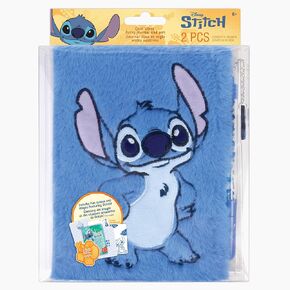 Make It Real: Disney: Stitch Cool Vibes Fuzzy Journal & Pen - 192 Lined Pages W/Fun Quotes & Images, Character Charm Pen, Plush Diary Cover, Kids 6+