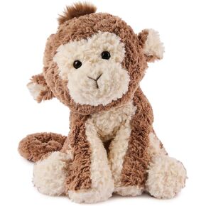 مجموعة Gund Cozys Monkey Plush ، حيوان محشو القرد للأعمار 1 وما فوق ، Brown ، 10 "